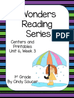 Wonders Reading Series: Centers and Printables Unit 6, Week 3