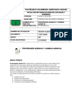 Sesión 7. PRACTICA DE LABORATORIO Propiedades Químicas y Cambios Químicos.