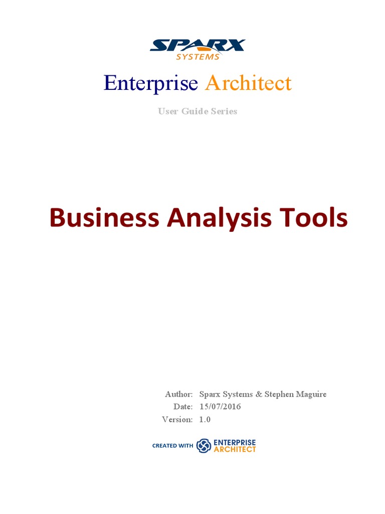 Business Analysis Tools User Guide | PDF | Simulation | Enterprise ...