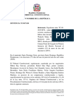 República Dominicana Tribunal Constitucional en Nombre de La República SENTENCIA TC/0171/20 Referencia: Expediente Núm. TC-05