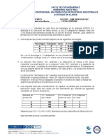 Facultad de Ingenierias Ingenieria Industrial Tecnico Profesional en Operación de Procesos Industriales Actividad en Clases