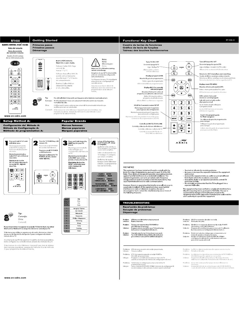 Manual Control Arris 2020 PDF PDF
