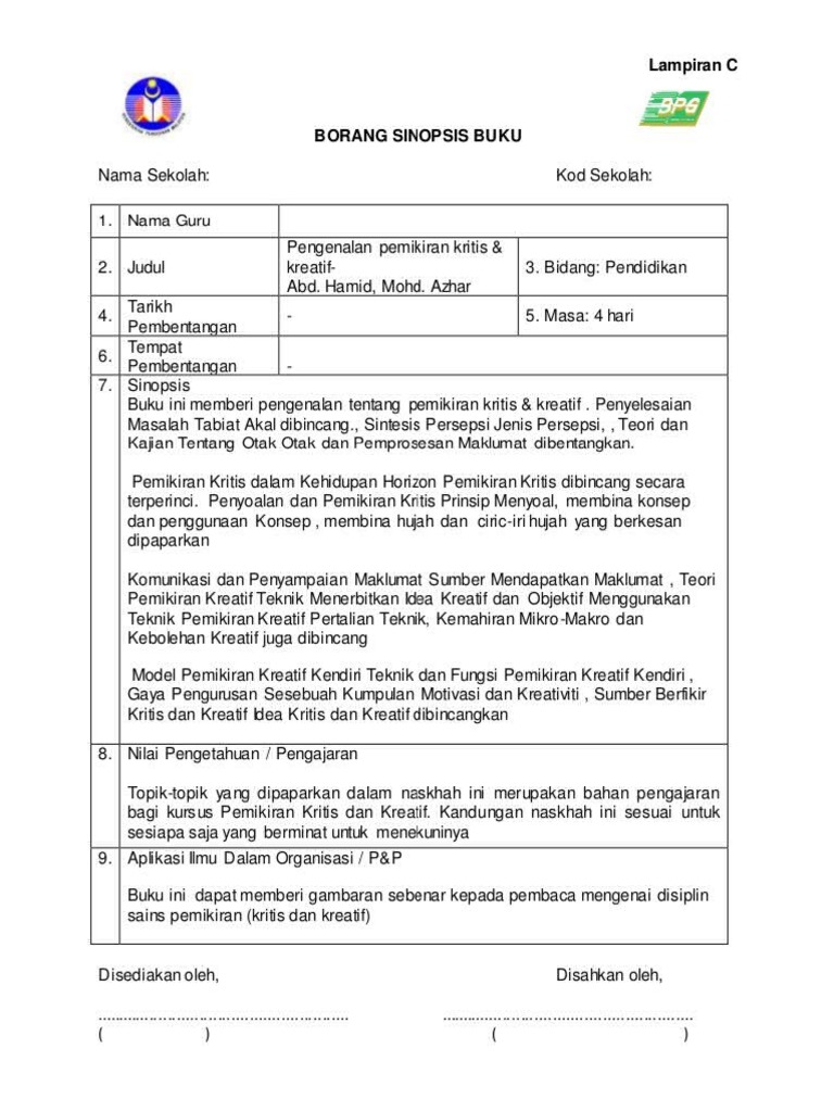 Sinopsis Buku Pdf