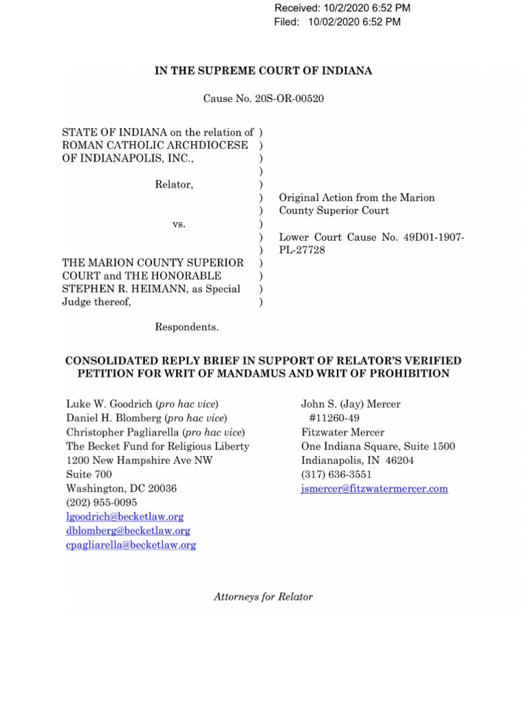 Consolidated Reply Brief | PDF | Tort | Mandamus