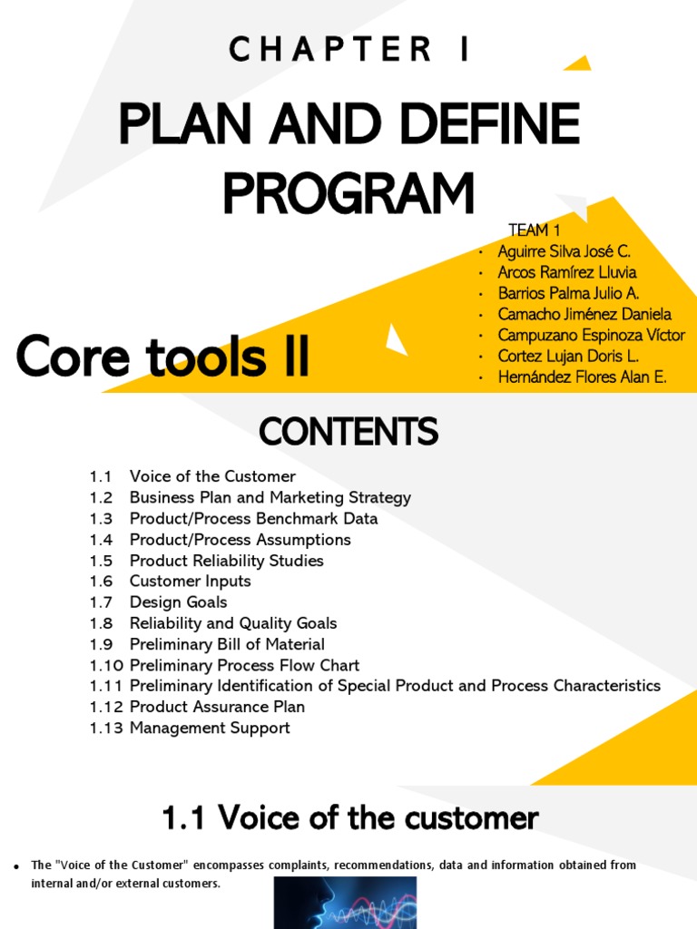 Define Program for Quality Planning | PDF | Reliability Engineering ...