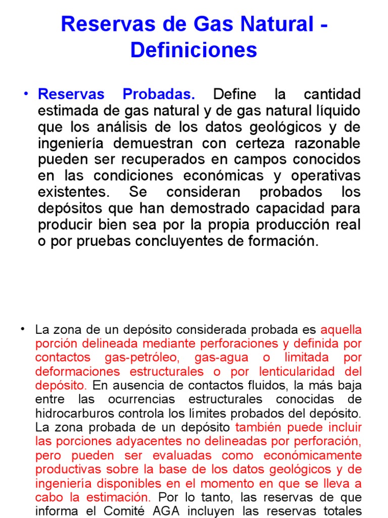 Análisis de Reservas de Gas Natural | PDF | Fase (materia) | Gas natural