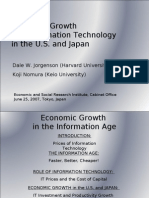 Economic Growth and Information Technology in The U.S. and Japan
