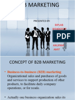 B2B Marketing Concepts and Strategies