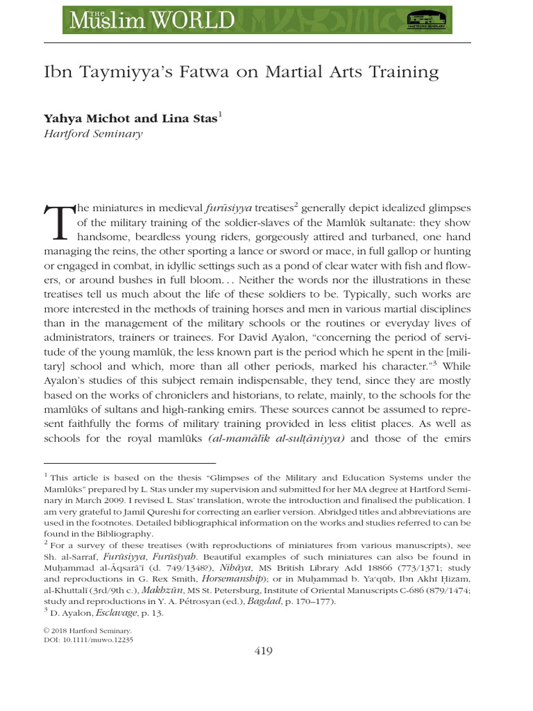 Martial Arts Training PDF Muhammad Jihad