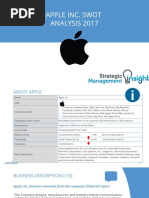 Apple Inc. Swot Analysis 2017