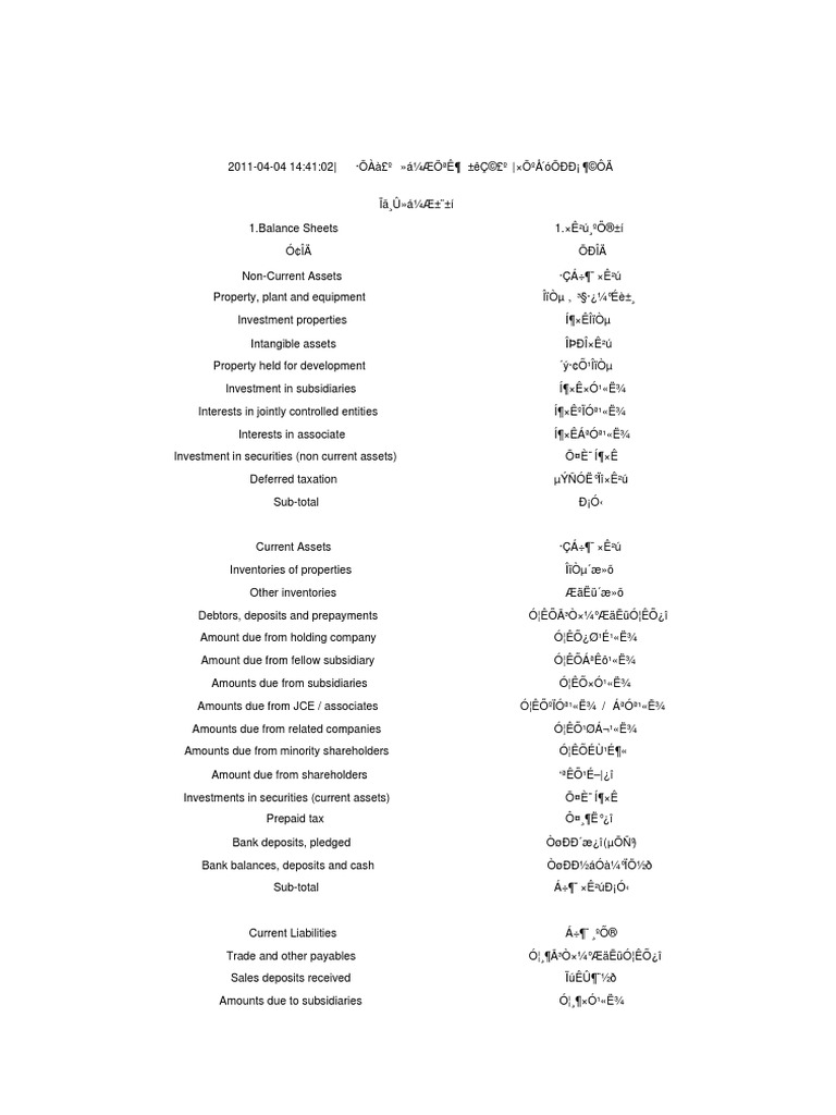 香港会计报表中英文对比| PDF | Dividend | Investing