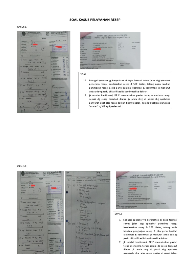 Pengkajian dan KIE Resep Obat | PDF