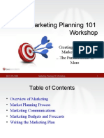 Marketing Planning 101 Workshop