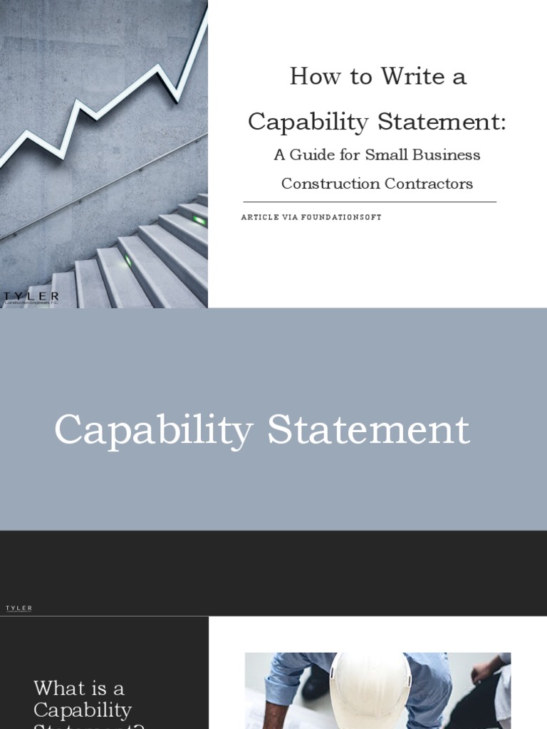 Writing a Capability Statement for Contractors | PDF | Computing ...