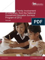 Parent and Family Involvement in Education, From The National Household Education Surveys Program of 2012