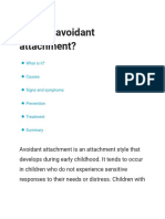 What Is Avoidant Attachment