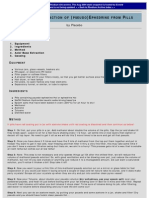 The Cure - Extraction of (Pseudo) Ephedrine From Pills