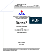 Pile Foundations (Parts A and B) : NIOEC-SP-10-12