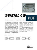 4-Wire Transmission System With Inband Signalling: Typical REMTEL 4W Application