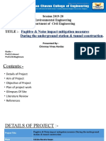 Title .: Fugitive & Noise Impact Mitigation Measures During The Underground Station & Tunnel Construction