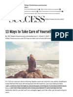 13 Ways To Take Care of Yourself Every Day - SUCCESS