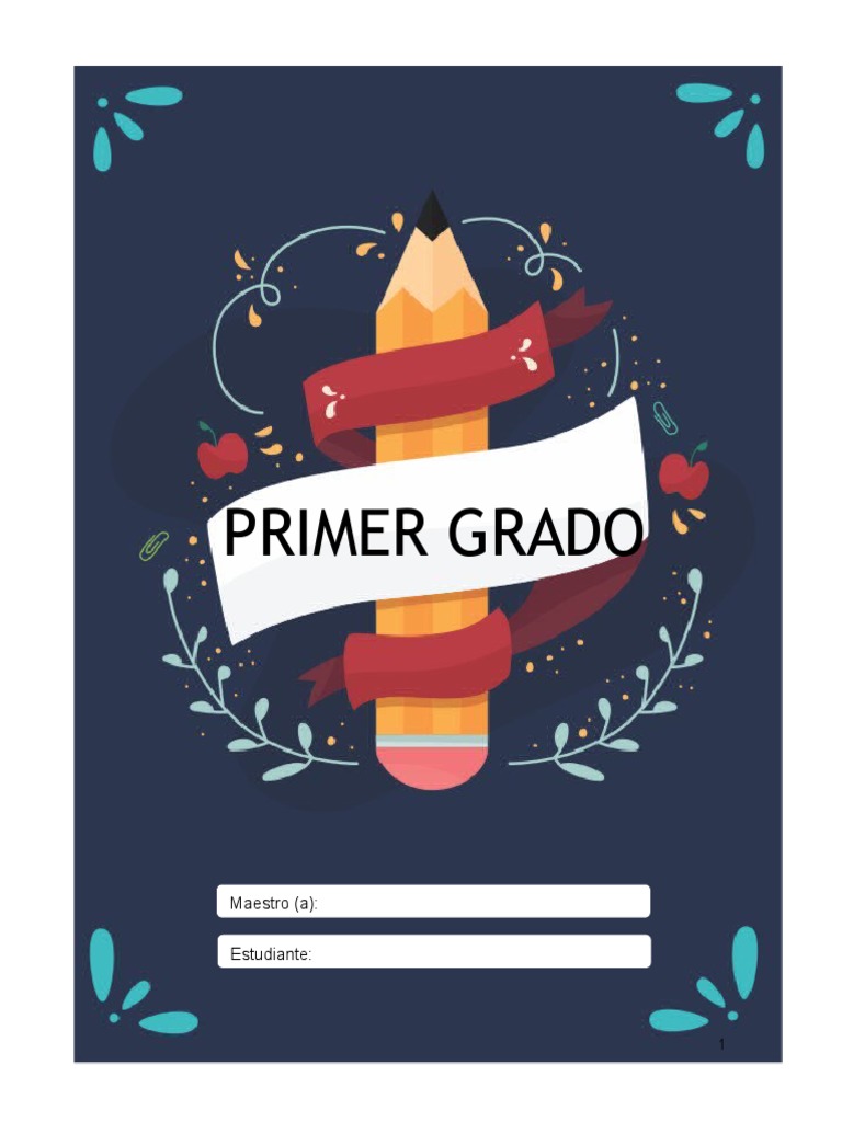 Cuadernillo de Actividades Primer Grado | PDF | Cuaderno | Libros