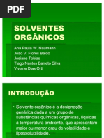 SOLVENTES ORGÂNICOS