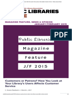 Customers or Patrons - How You Look at Y... Omer Service Public Libraries Online PDF