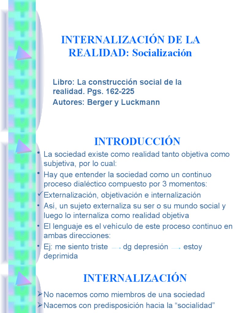 Socialización e Internalización y Estructura Social PDF