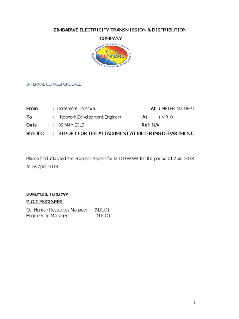 ZIMBABWE ELECTRICITY TRANSMISSION and DI PDF PDF Electrical