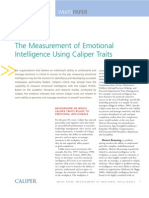 The Measurement of Emotional Intelligence Using Caliper Traits