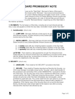 Standard Promissory Note: 1. PAYMENTS: The Full Balance of This Note, Including All Accrued Interest and Late