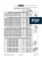 White Colour High Pressure Pipes and Fittings