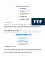 Shift and Rotate Operations