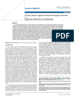 Antibacterial Activity of Garlic Extract Against Human Pathogenic Bacteria 2329 6887 1000253 PDF