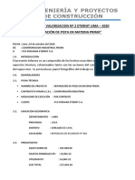 2.0 Informe de Losa de Piso - Almacen de Materia Prima PDF