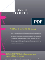 Forms of Divorce