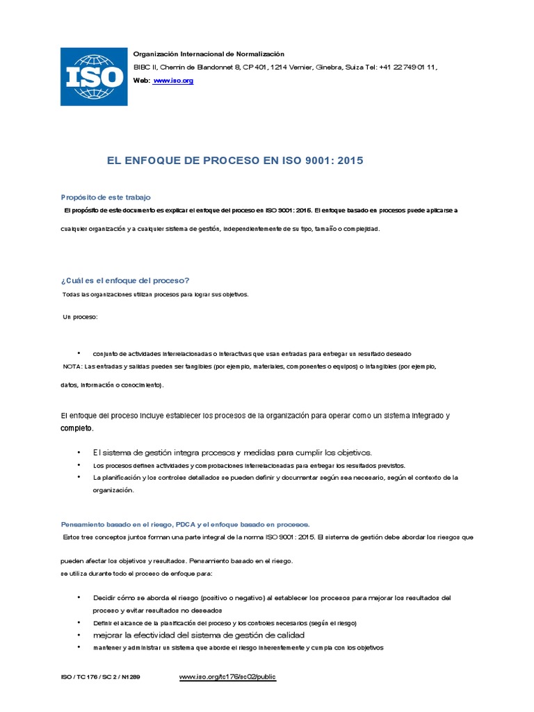 Iso 90012015 | PDF | Iso 9000 | Calidad (comercial)