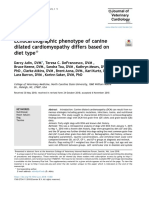 Echocardiographic Phenotype of Canine Dilated Cardiomyopathy Differs Based On Diet Type