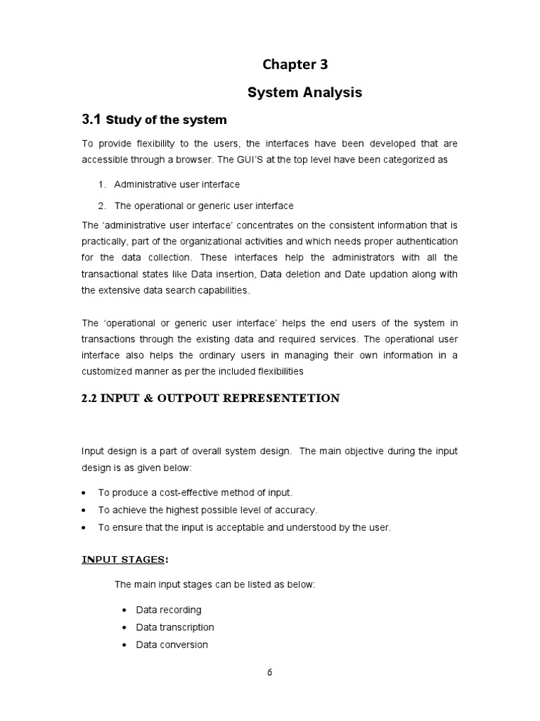 G Chapter 3 System Analysis | PDF | Input/Output | Graphical User ...