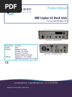 SBE 11plus V2 Deck Unit: Product Manual