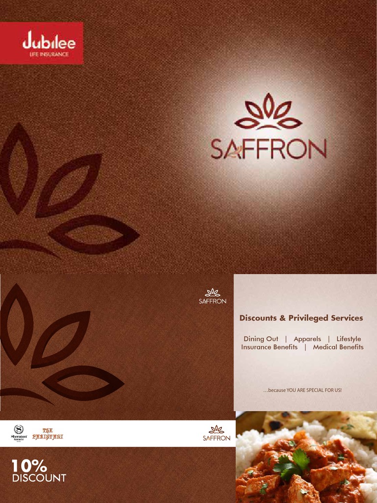 Saffron Card PDF Retail Brand