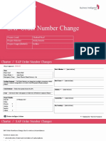 Continuous Improvement - SAP Order Number Change (Shakeel)