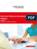 Politica Pública en Adolescencia Y Familia: Unidad #I La Familia, Su Historia y Evolución