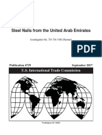 Steel Nails From The United Arab Emirates: U.S. International Trade Commission