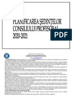 PLANIFICAREA SEDINTELOR CP 2020-2021