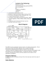 8051 Architecture Contains The Following:: Block Diagram