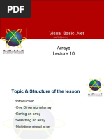 Lec 10 Arrays