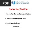 Operating System Commands 