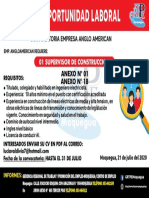 Oportunidad Laboral: Convocatoria Empresa Anglo American